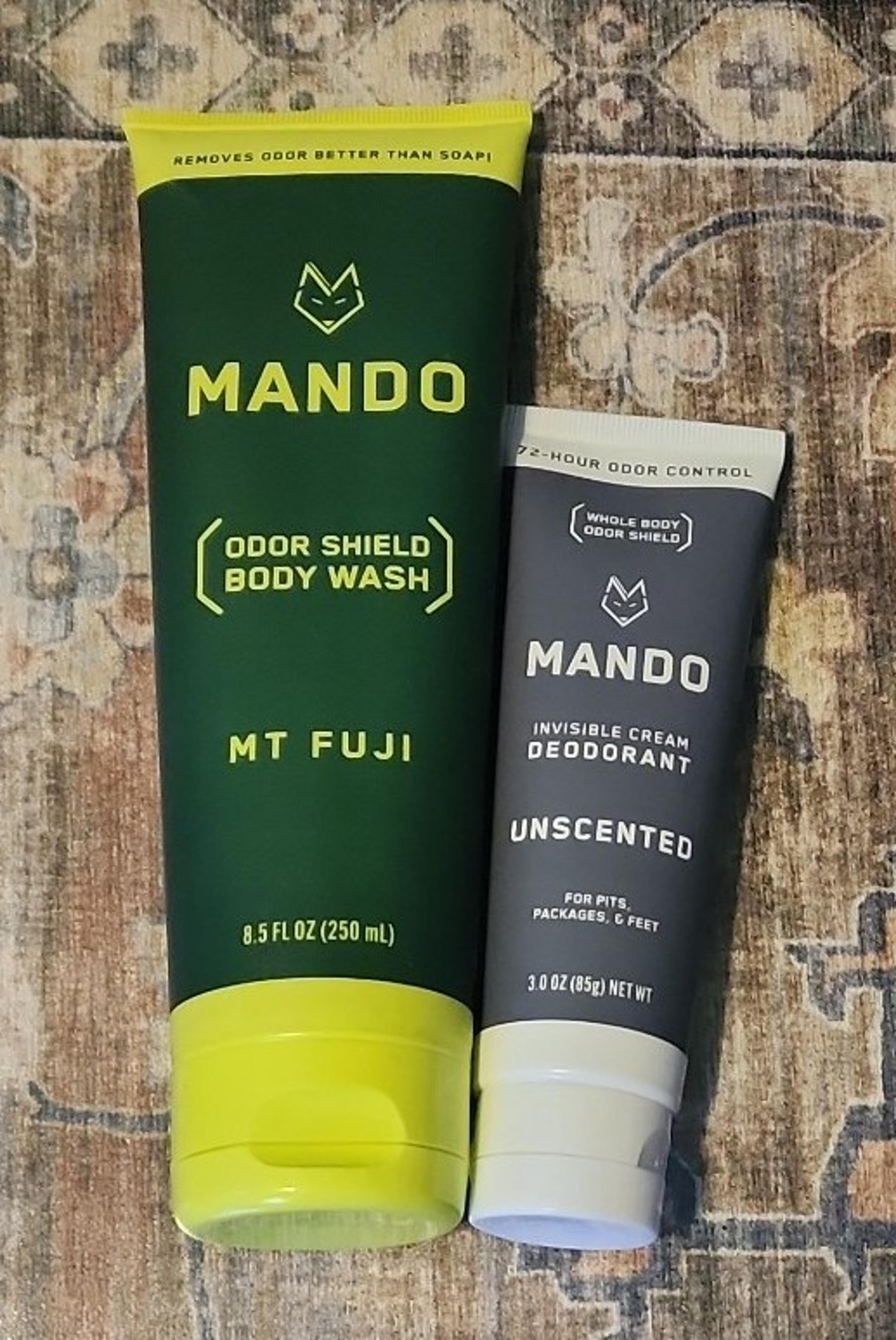 MANDO~LOT OF 2~WHOLE BODY DEODORANT AND BODY WASH