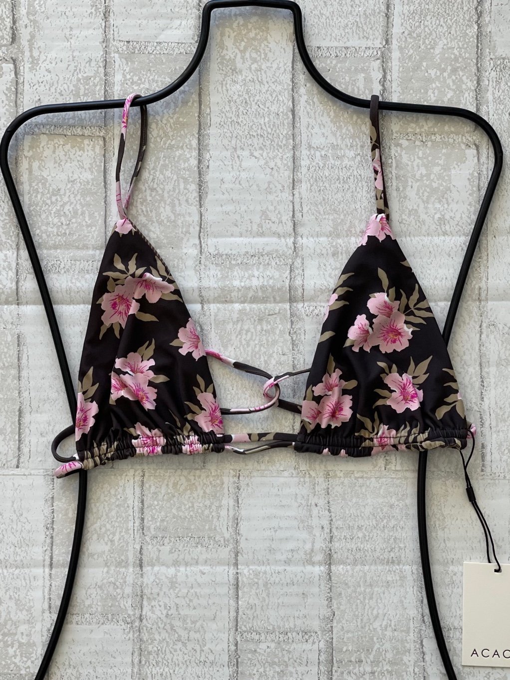 Acacia Swim Floret ‘GIGI' Strappy Bikini Top {M}