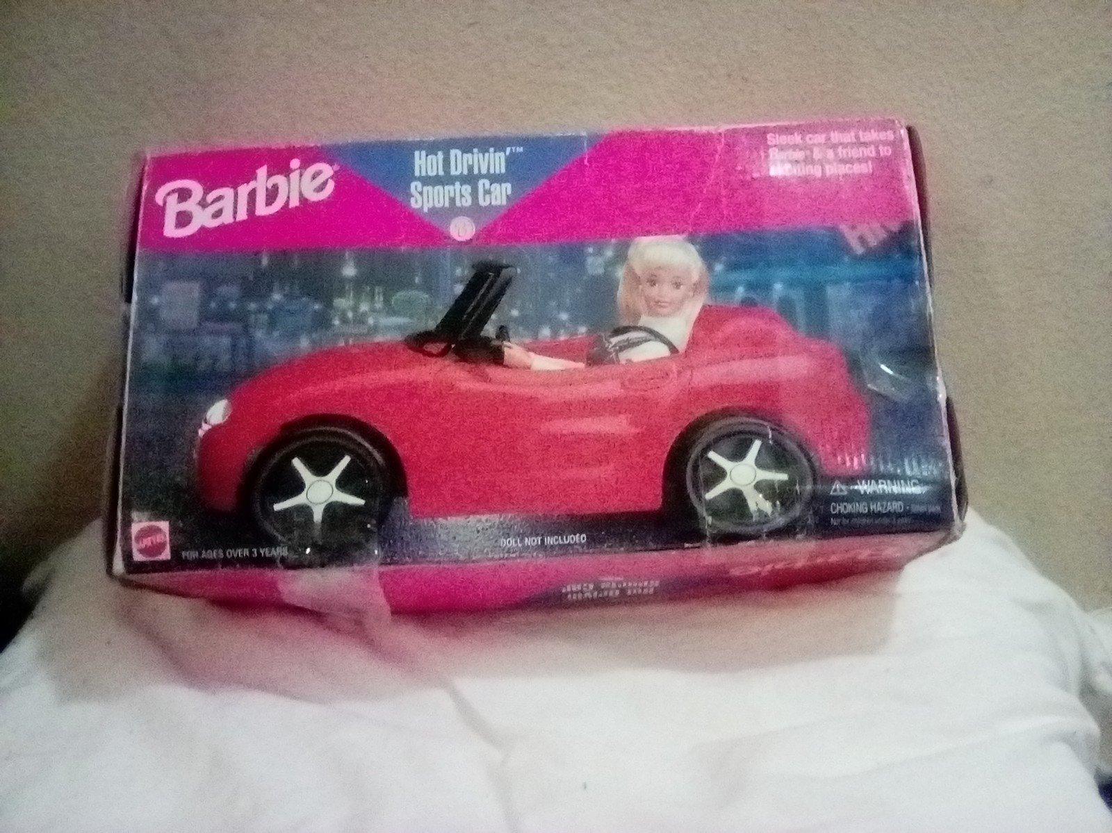 Barbie hot driving sports car