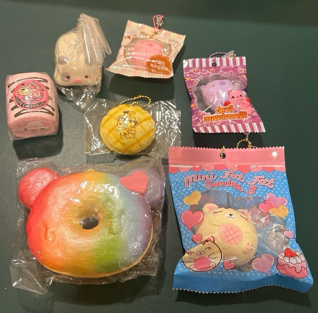 7 miscellaneous Creamiicandy/ Marshmelli squishies
