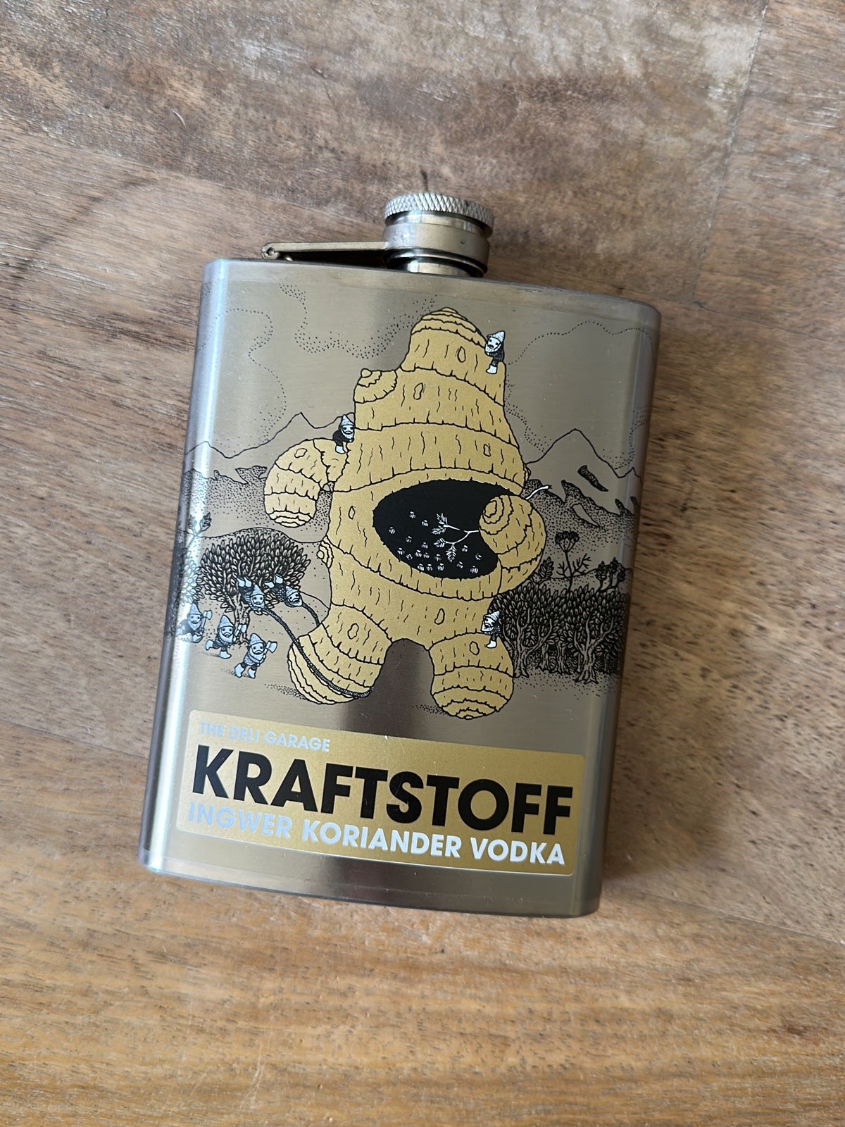 Ginger Monster stainless steel flask