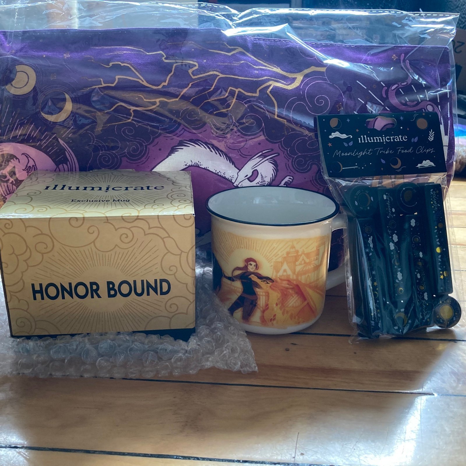 Illumicrate Fourth Wing Mug; May Magical Bonds partial items