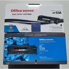 HP 53A Office Depot 2Pack Toner Black Laser Toner Cartridge Q7553A