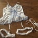 Lingerie set w/ garters 2X NEW stretchy