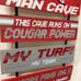 WASHINGTON STATE UNIVERSITY COUGARS MAN CAVE SIGN NCAA