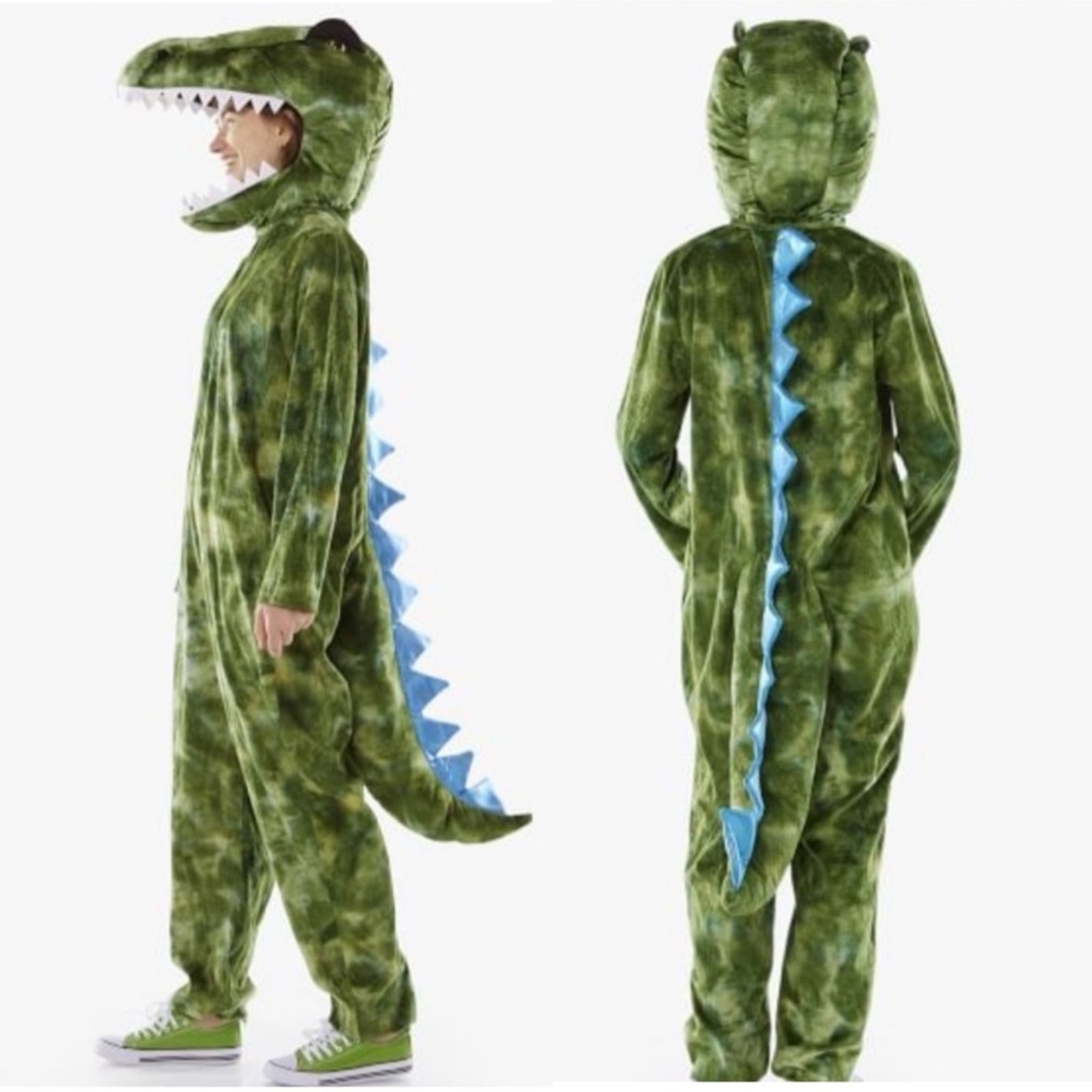 NEW Pottery Barn Adult Dinosaur Costume T-Rex Light Up Mens Size Large / XL NWT