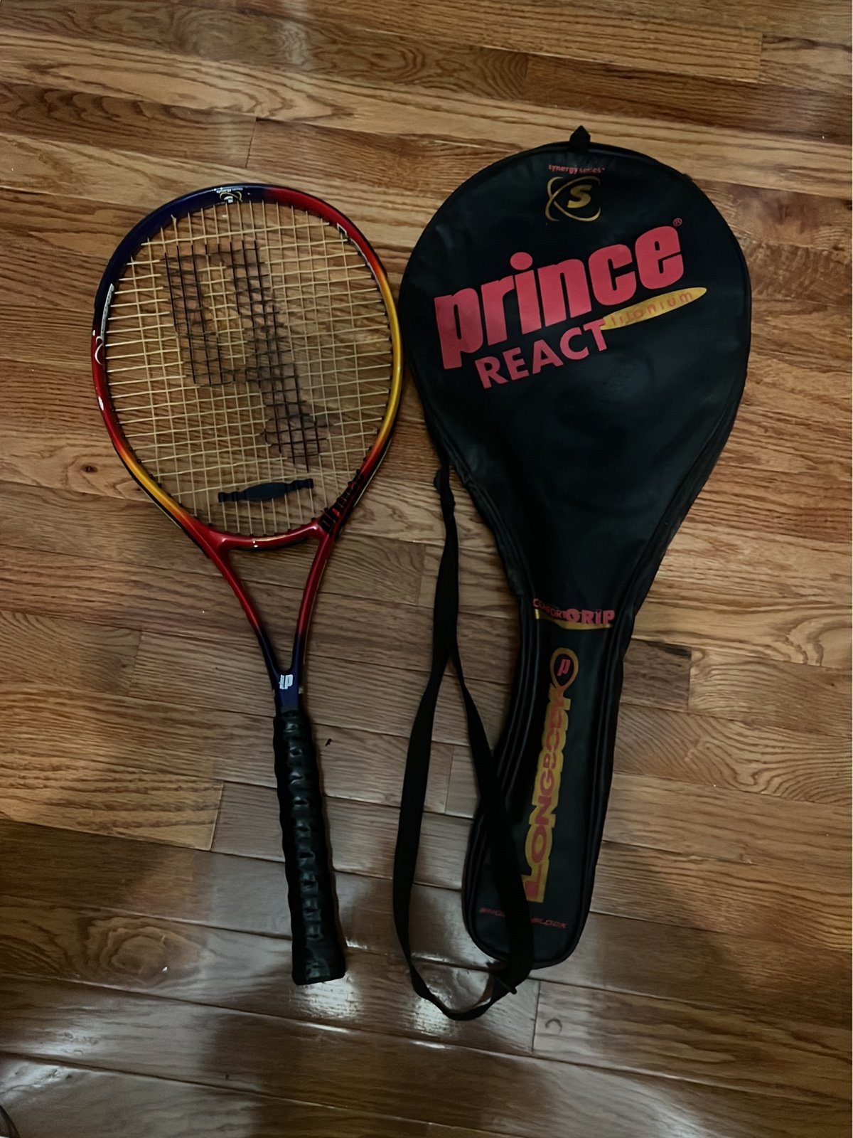 Tennis Racquet PRINCE React Titanium Long Body Graphite With Case