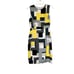 Kate Spade Della Loden Manhattan City Gray Yellow Geometric Sheath Dress Size 4