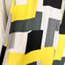 Kate Spade Della Loden Manhattan City Gray Yellow Geometric Sheath Dress Size 4