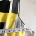 Kate Spade Della Loden Manhattan City Gray Yellow Geometric Sheath Dress Size 4
