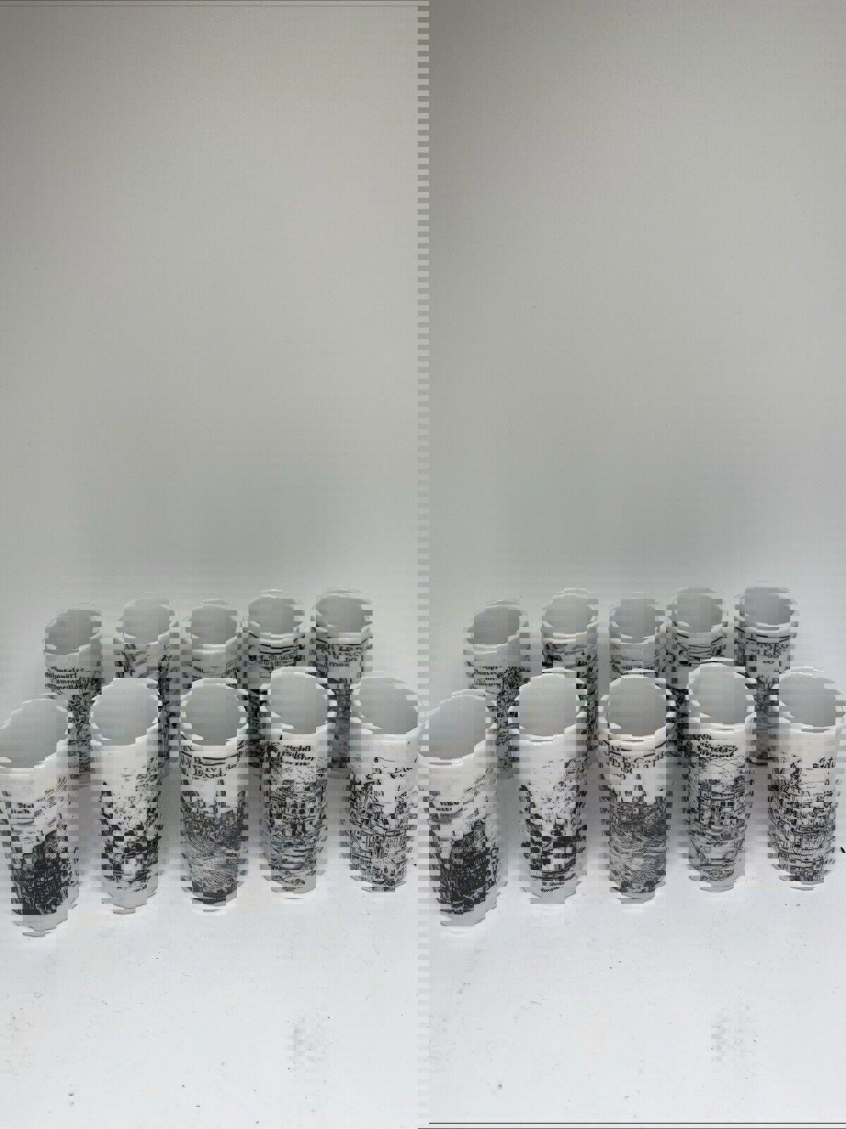 10 Vintage Altenkunstadt & Other German Porcelain Schnapps Shot Glasses