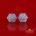 Men's/Womens Hexogonal Stud Earrings 0.50ct VVS 'D' Moissanite Earring