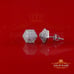Men's/Womens Hexogonal Stud Earrings 0.50ct VVS 'D' Moissanite Earring