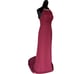 Formal Halter Dress Alfred Angelo Maroon Long Dress