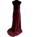 Formal Halter Dress Alfred Angelo Maroon Long Dress