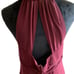 Formal Halter Dress Alfred Angelo Maroon Long Dress