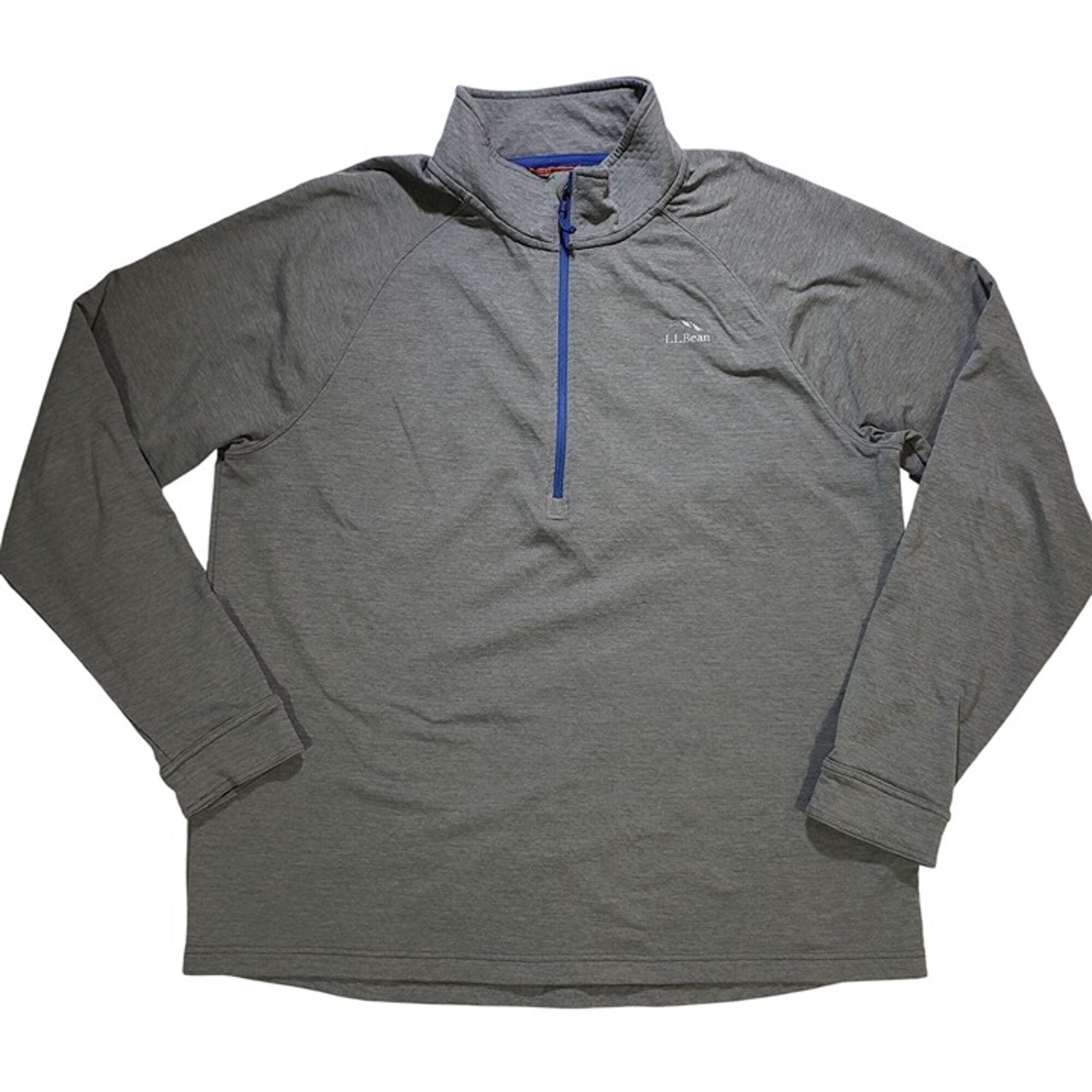 L.L.Bean Adventure Grid Fleece, Quarter-Zip Men's L