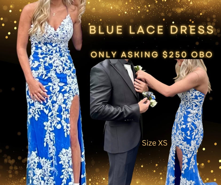 Blue Lace Gorgeous Dress