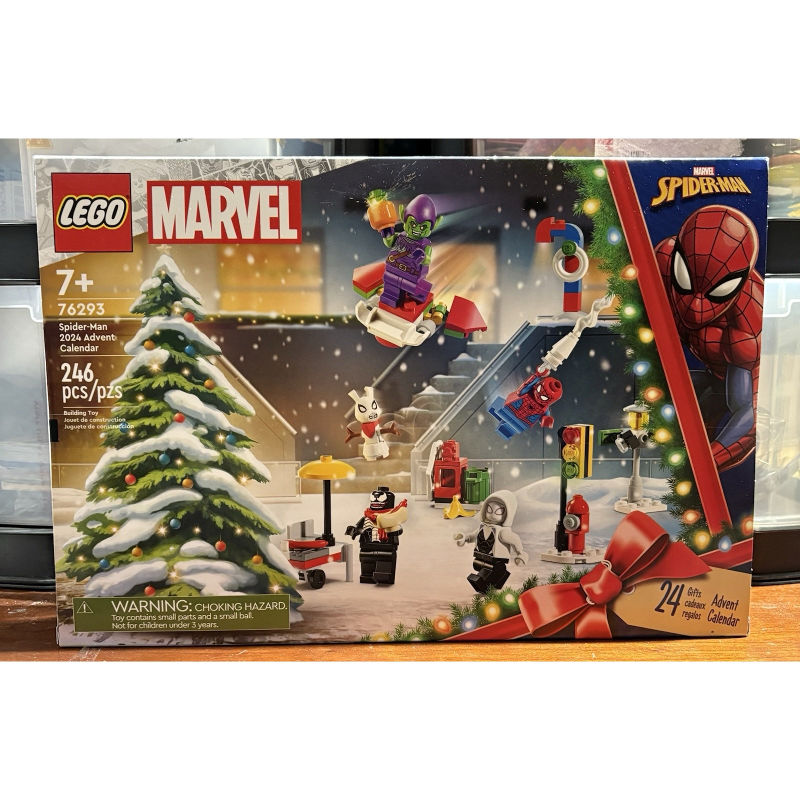 LEGO 76293 Marvel Spider-Man 2024 Advent Calendar Building Toy Set Minifigures