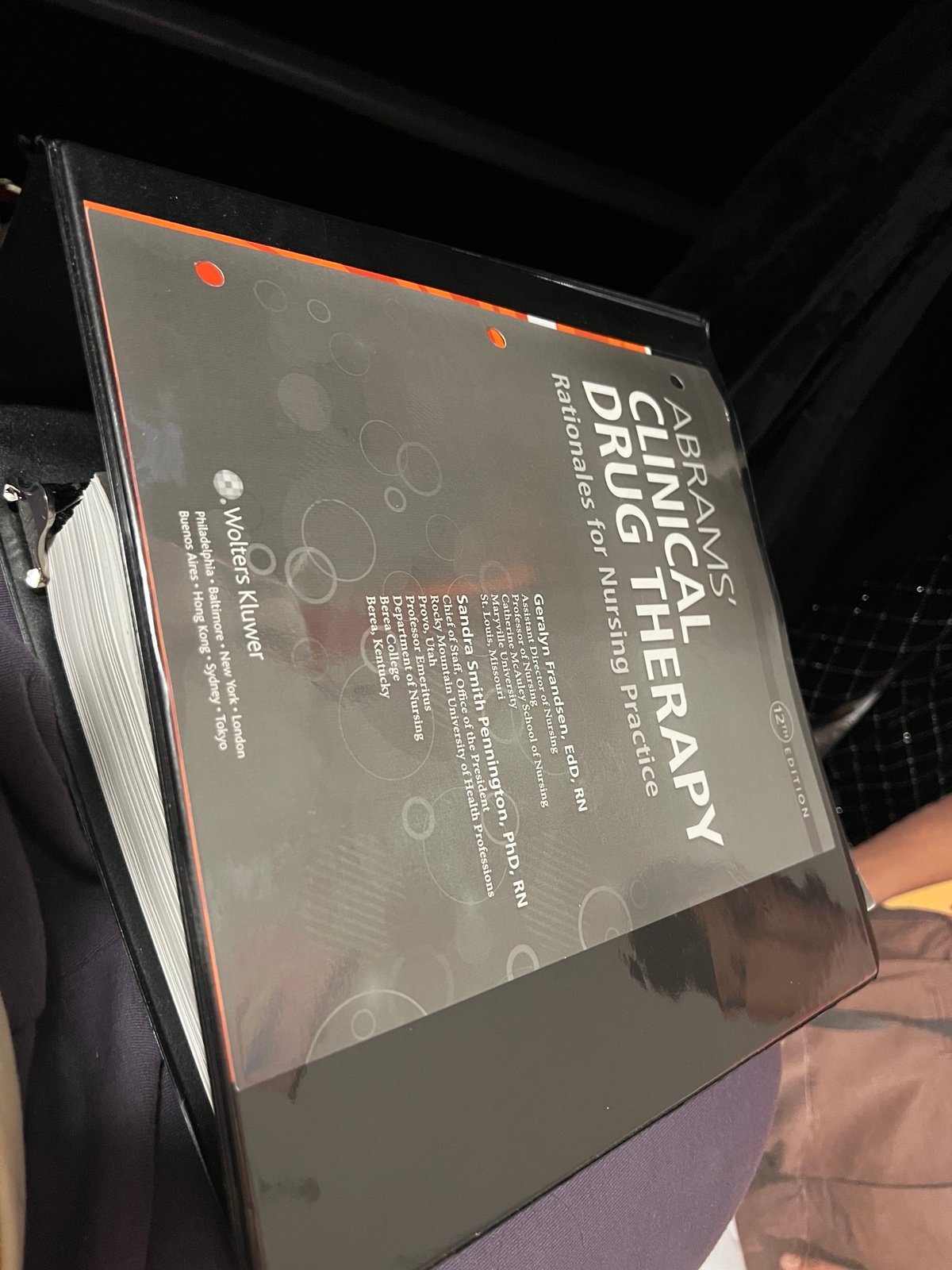Abram’s clinical drug therapy textbook