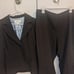 Liz Clairborn purple striped work suit size 16