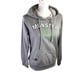Monster Energy Drink Hoodie Gray Pullover Graphic Women's M Double Side Logo
