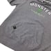 Monster Energy Drink Hoodie Gray Pullover Graphic Women's M Double Side Logo