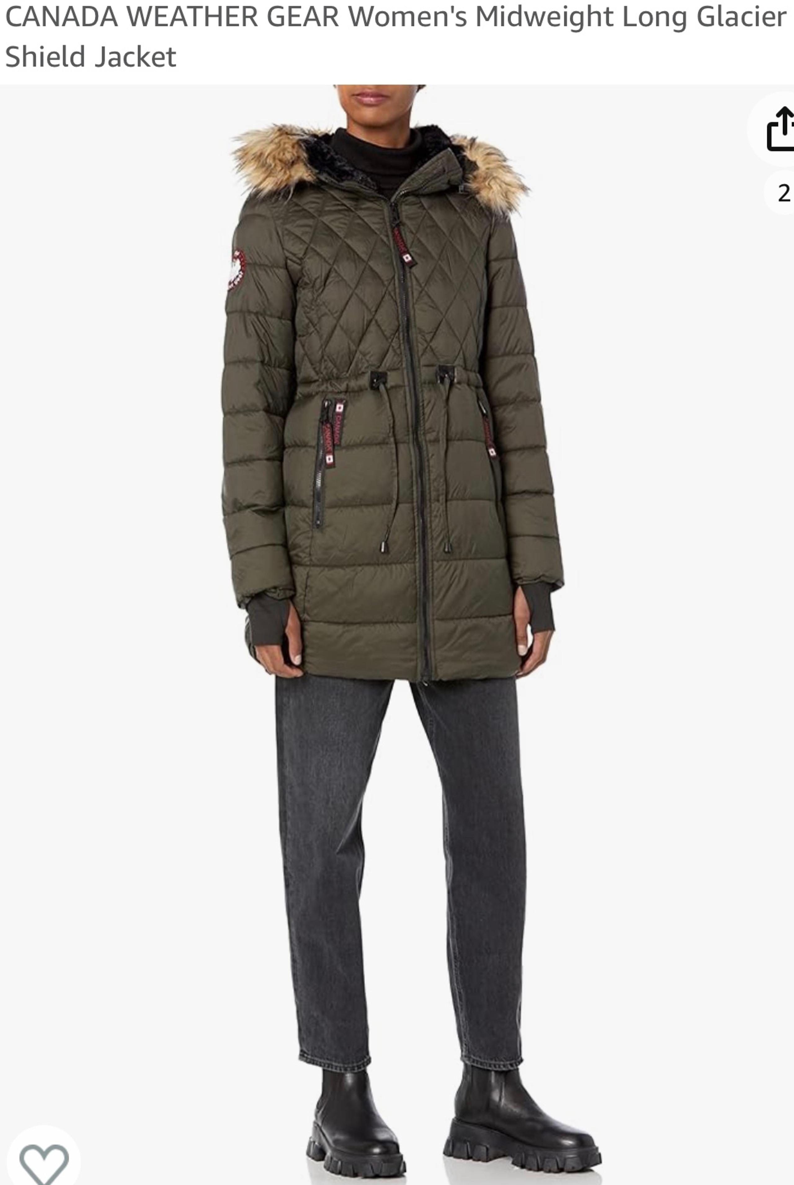 CANADA WEATHER GEAR Women's Midweight Long Glacier Shield Jacket
