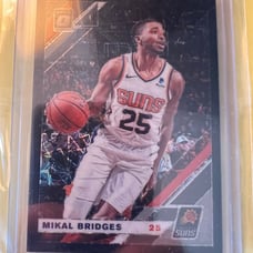 2019-20 Panini Optic Mikal Bridges Black Velocity Prizm /39 Brooklyn Nets Suns
