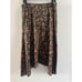 BAR III skirt Womens Floral Asymmetrical Midi Skirt black Sz 10 silky Lightweigh