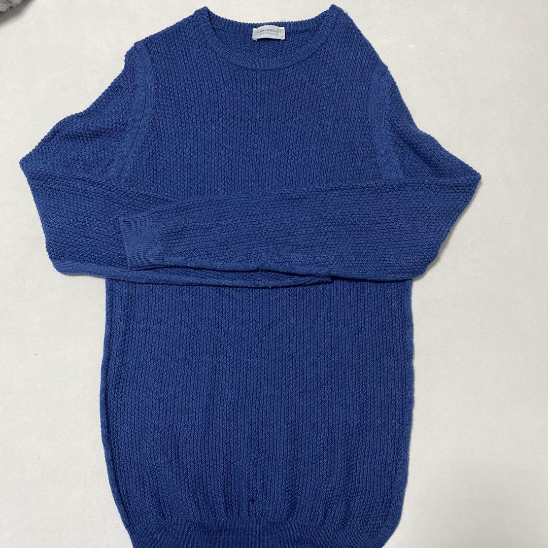 JOHN SMEDLEY Blue Knit Sweater Size M