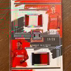 2023 Impeccable Garnacho/Mainoo Dual Patch /25 Manchester United 2-Color Patches