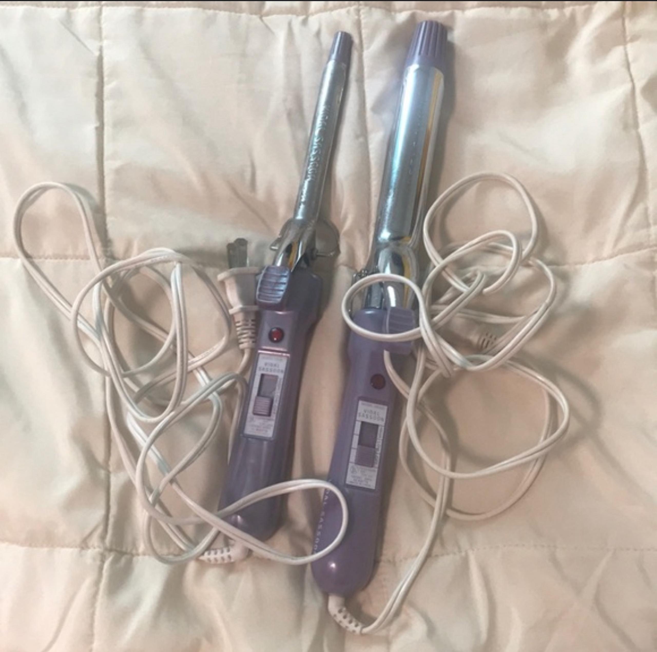 2000 Vidal Sassoon Hair Styling Curling Iron Model VS100 Jumbo Curls 1" Barrel a