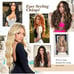 20 inch dark brown/dark blonde highlights thick hairpieces hair extensions.