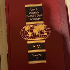 Funk & Wagnalls Standard Desk Dictionary Vol 1 and 2 Hardcover Book Set 1993 Red