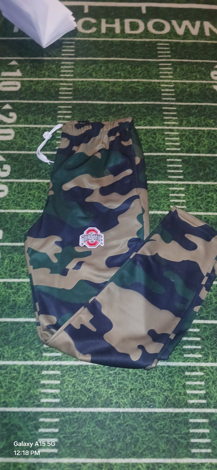 Ohio State Buckeyes Men's Army Camo Dri Fit Poly Performance Joggers Sweatpants.