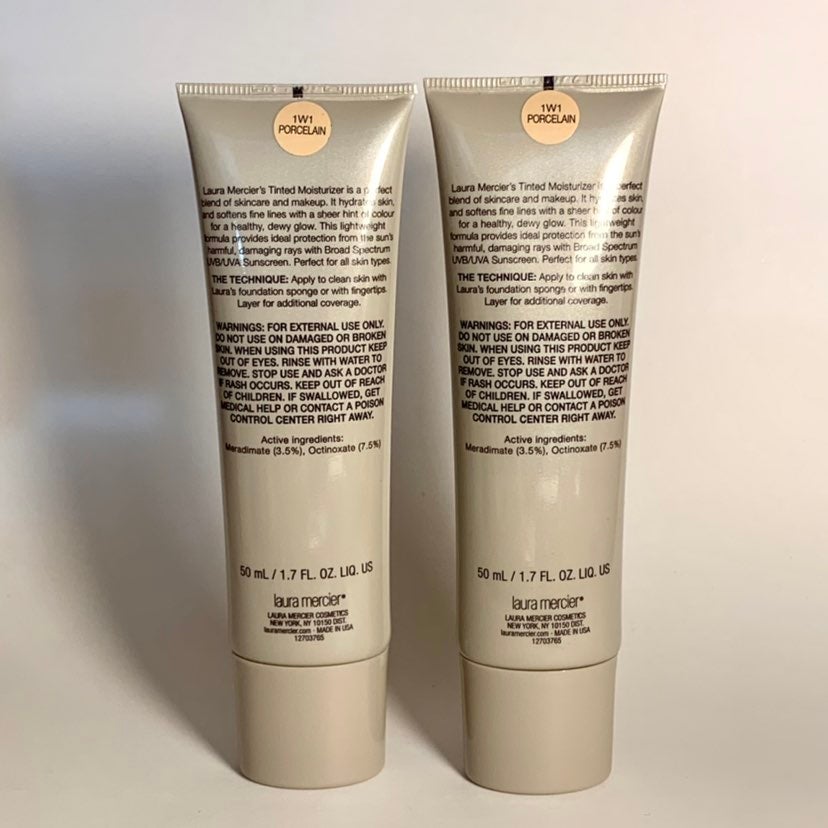 Laura Mercier Tinted Moisturizers- Porcelain x 2 /No Boxes