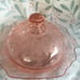 PINK depression glass Butter Dish Princess pattern