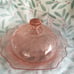 PINK depression glass Butter Dish Princess pattern