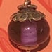 Brand new in box Purple Gentle Wave Glass Art Finial Charm
