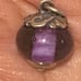 Brand new in box Purple Gentle Wave Glass Art Finial Charm