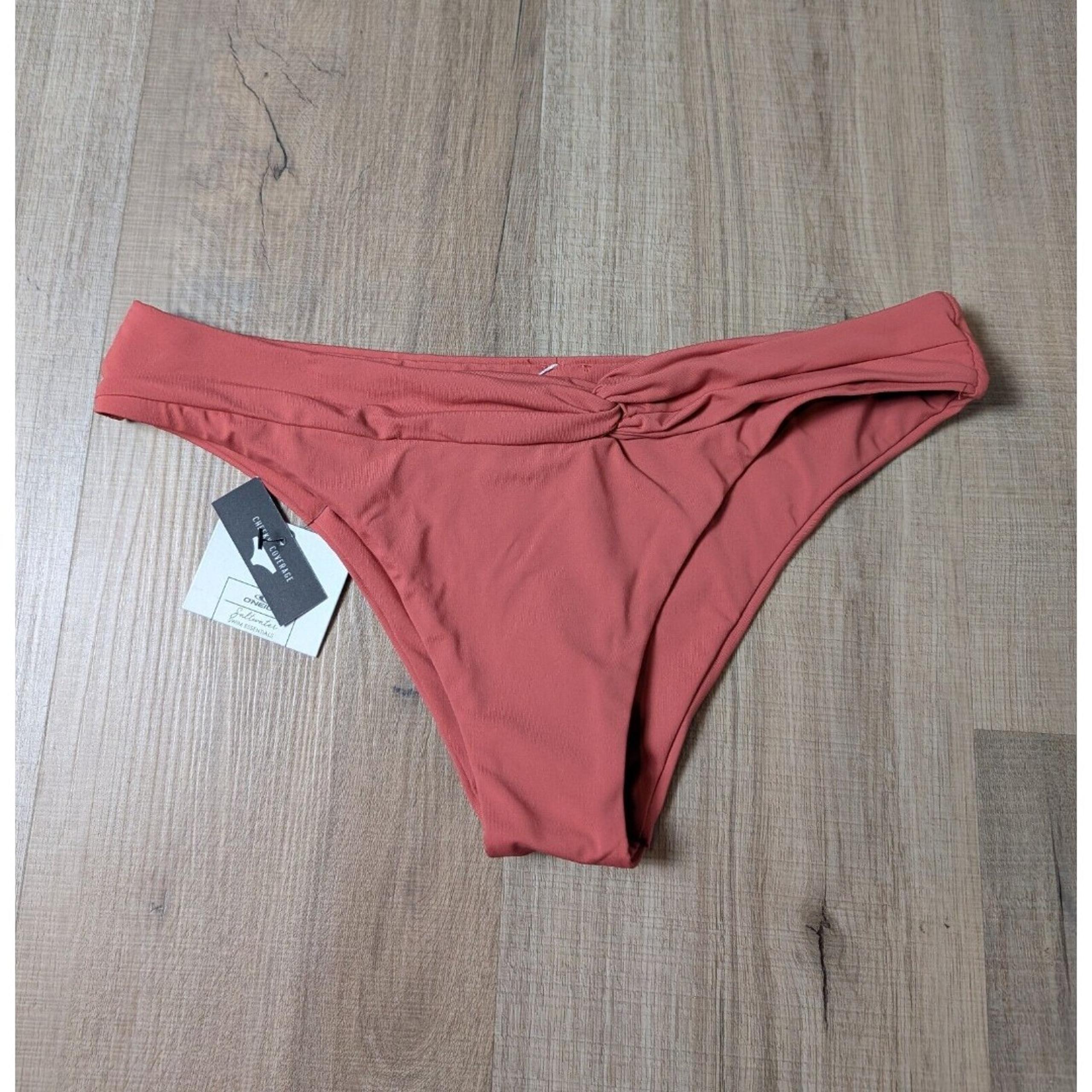 NWT O'Neill Saltwater Swimsuit Bikini Bottom Size S Cheeky Pink Twist Hipster