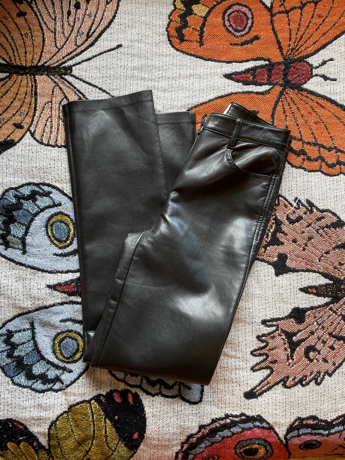 wilfred faux leather pants