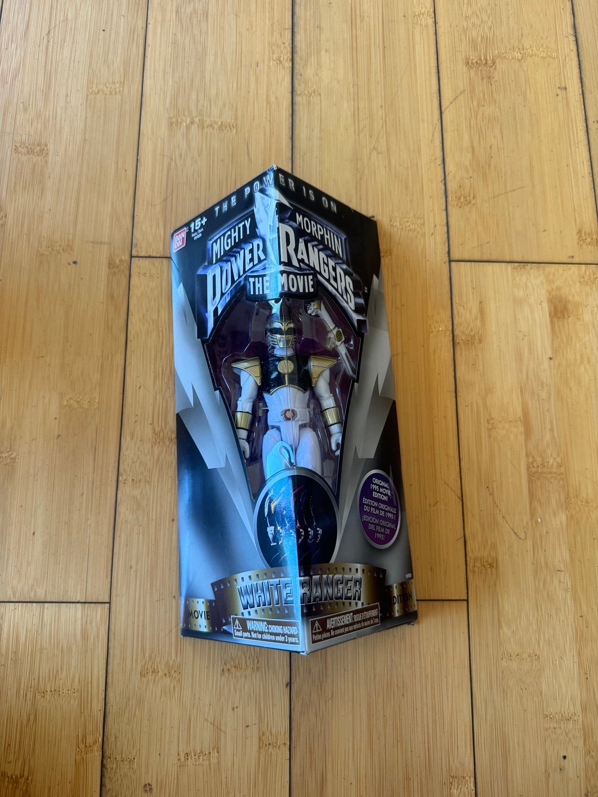 Bandai Mighty Morphin Power Rangers - The Movie - White Ranger (Tommy) IMPERFECT