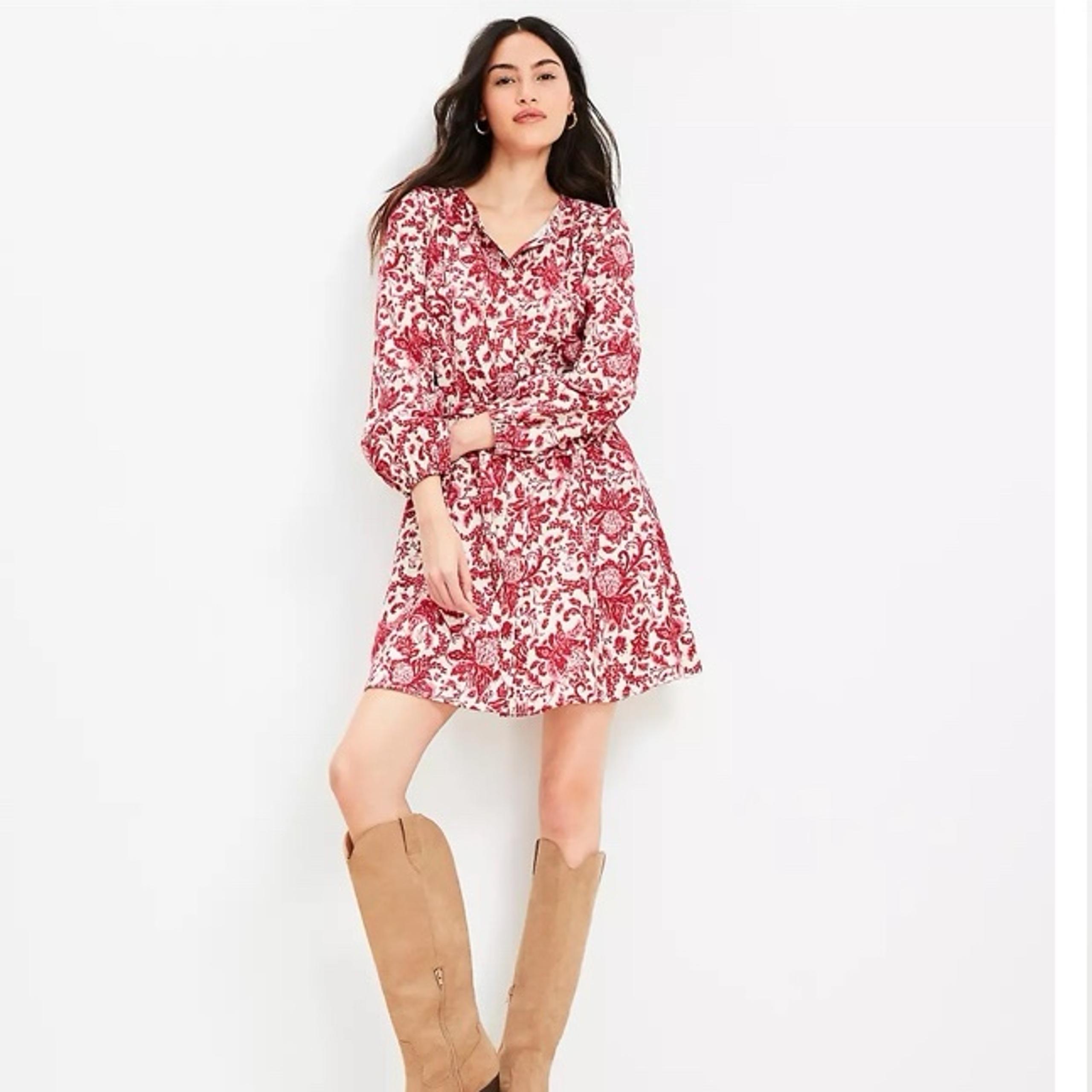 Loft belted mini pocket dress