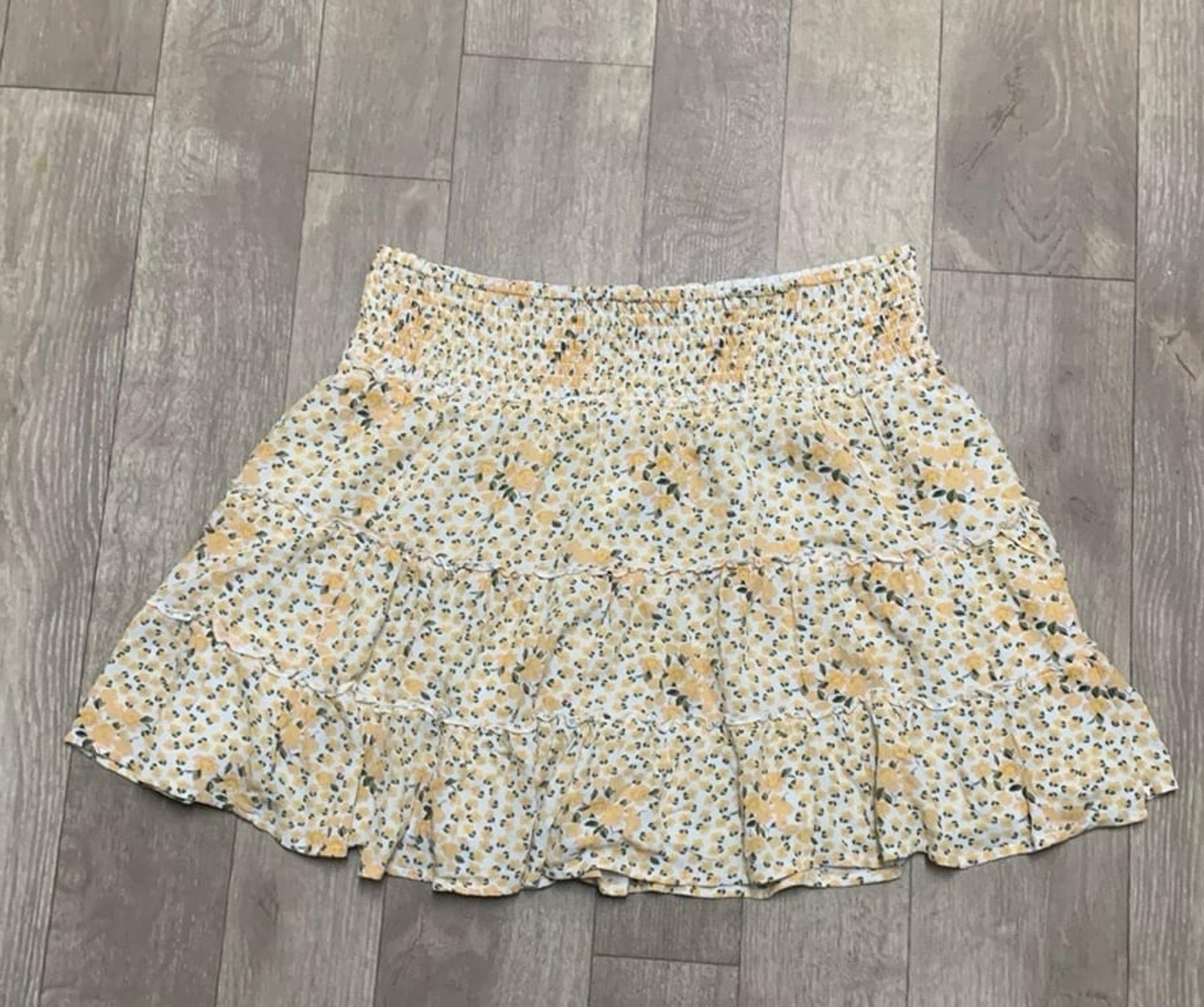 Womens American Eagle Floral Lined A-Line Skirt