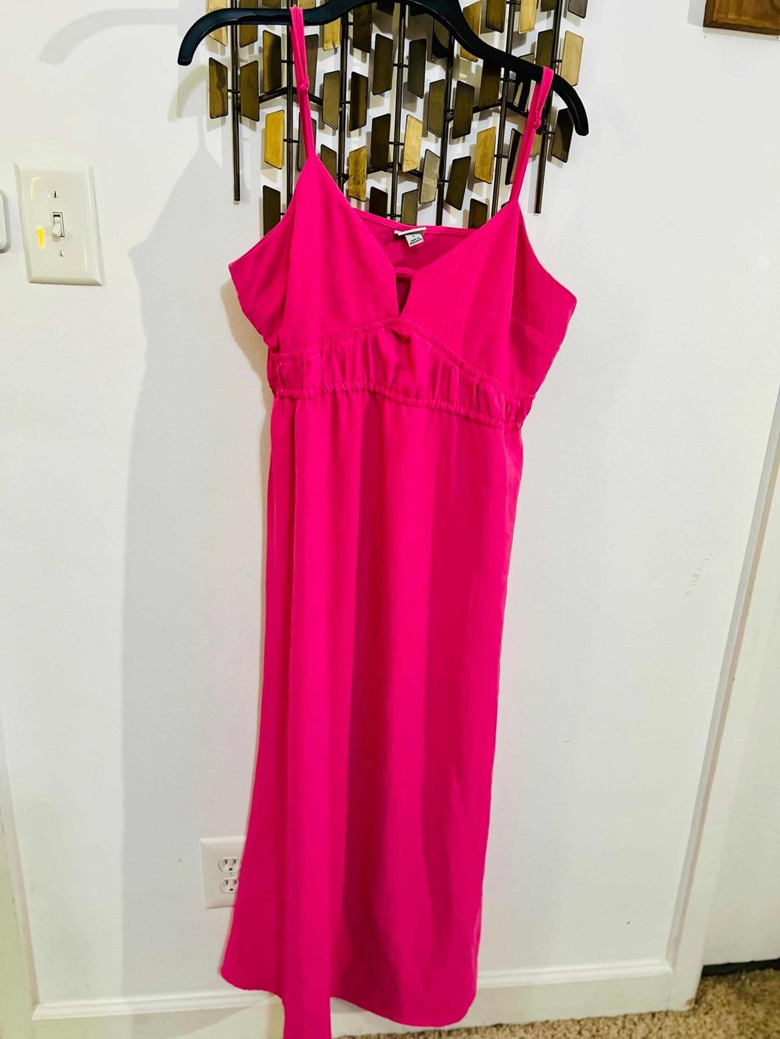 Hot Pink Spaghetti Strap Dress