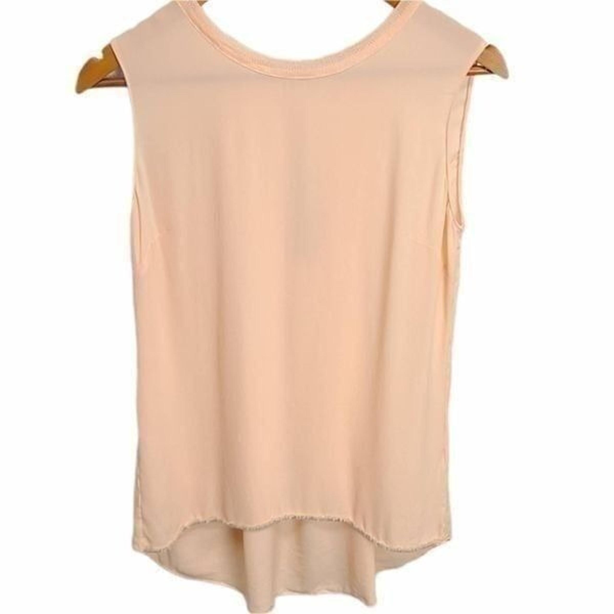 Elie Tahari Silk Peach Blouse Size Small