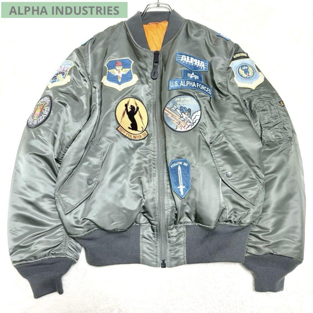 Excellent Condition✨ Alpha Industries MA-1 Flight Jacket with Full Patches