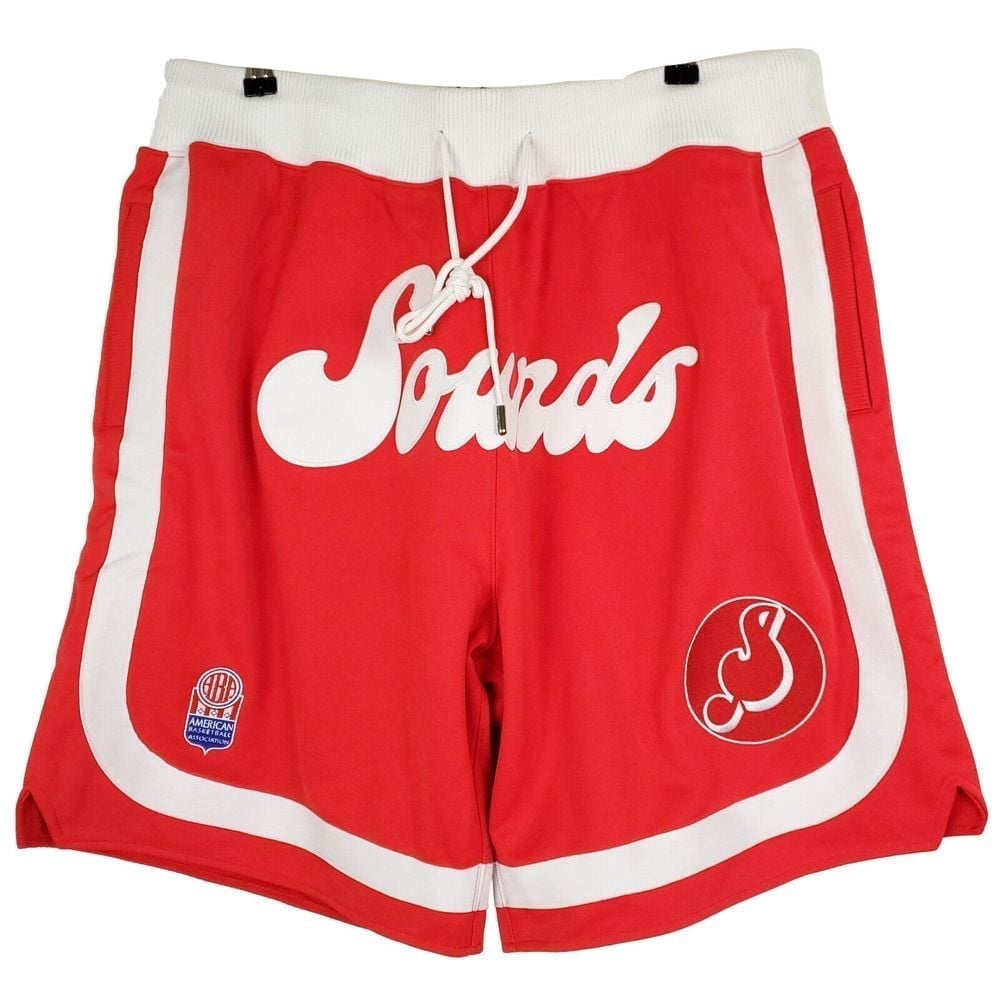 Just Don Memphis Sounds Mitchell & Ness XL XLarge ABA Jersey Shorts Red NWT
